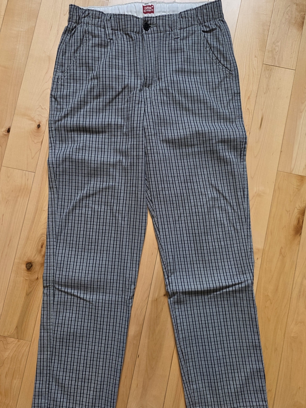 Men's Levi's XX Chino EZ Grey Checked Casual Pants